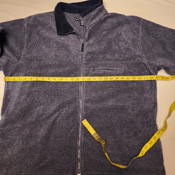 Slate Blue Men's Fleece Zip-Up Jacket XL - Picture 4 of 9